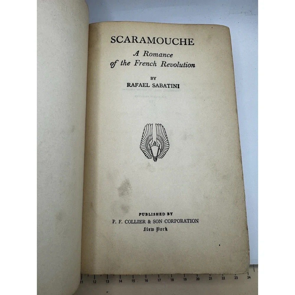 Scaramouche: A Romance of the French Revolution by Rafael Sabatini, 1921 Collier